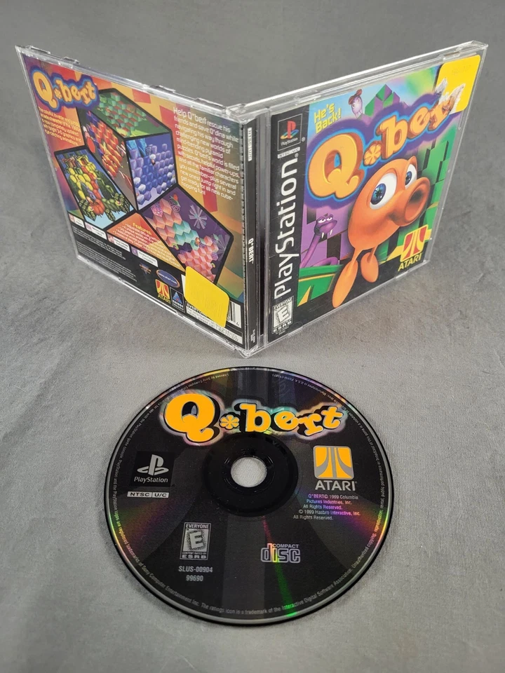 Q*Bert, PS1, Complete, Authentic! - Image 1 of 1