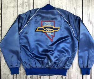 Chaqueta de satén vintage Chevy para mujer 1957 Chevy Classic Club talla XL 1750 - Imagen 1 de 12