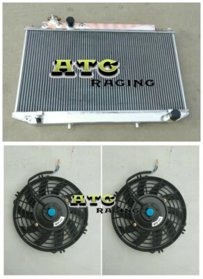Radiator +Fan For 1989-1992 91 Toyota Cressida MX83 MARK II 7M-GE 3.0 AT/MT - Image 1 of 4