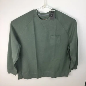 Van Heusen Essential Long Sleeve Ponte Crewneck Sweatshirt Agave Green Size 3XL - Picture 1 of 5