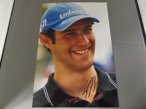 12" x 8" HAND SIGNED PHOTO - BRUNO SENNA - F1 - Picture 1 of 1