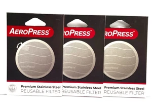 AeroPress Premium Filtro Riutilizzabile Acciaio Inox 81MF1 Metallo Filtro Caffè NUOVO - Foto 1 di 2