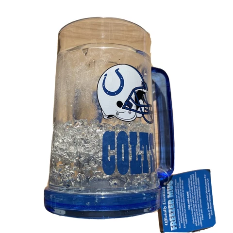 Indianapolis Colts Mug Crystal Freezer Fun Cup 16oz Brand New With Tags Cover