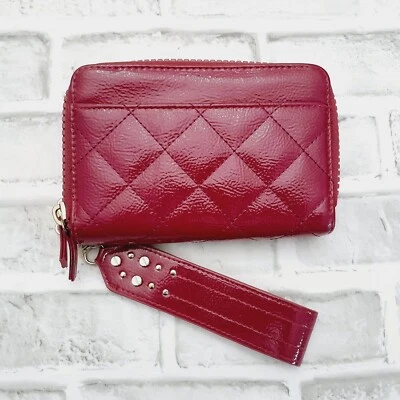 Mujer Rosa Acolchado Cremallera Alrededor Billetera Muñequera Sin Límites NUEVO Foto 1 de 4