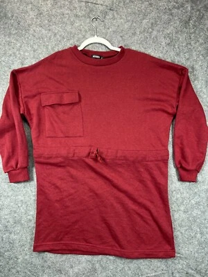 Vestido Camisa Sudadera Misguided Mujer L Rojo Vino Cambio Cintura Caída Informal Damas Foto 1 de 4