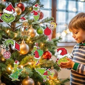 Grinch Christmas Ornaments for Tree Decorations - 20 Pcs - Picture 1 of 6