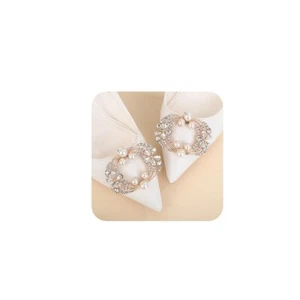 2Pcs Women Pearl Shoe Clips Round Shoe Clips Fashion Removable Shoe Charms De... - Picture 1 of 4