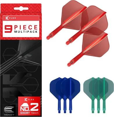 K Flex Integrated Dart Stems and Flights Set 3 Pack No 2 - Image 1 of 4