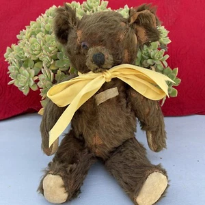 ANCIEN OURS EN PELUCHE EN MOHAIR KNICKERBOCKER 1925-1930 PLS LIRE - Photo 1/12