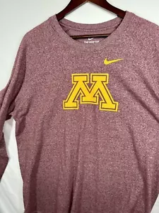 Minnesota Golden Gophers Nike Tee Long Sleeve Shirt Men's Maroon Sz XXL - Picture 1 of 6