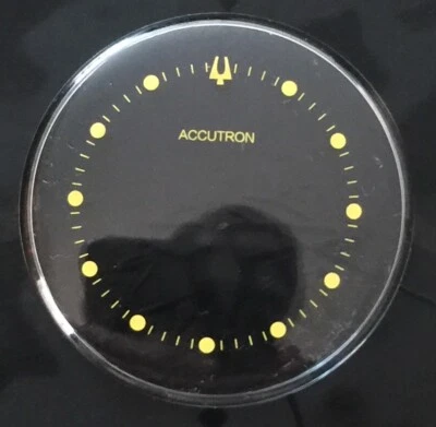 BRAND NEW 30.5MM YELLOW DOTS SPACEVIEW CRYSTAL FOR BULOVA ACCUTRON WATCH - Image 1 of 2