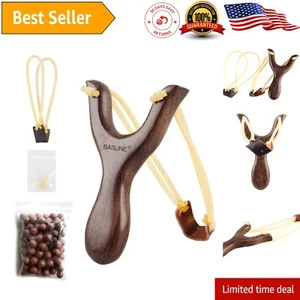 Classic Wooden Slingshot - Durable Catapult Toy for Kids & Adults Outdoors - Picture 1 of 10