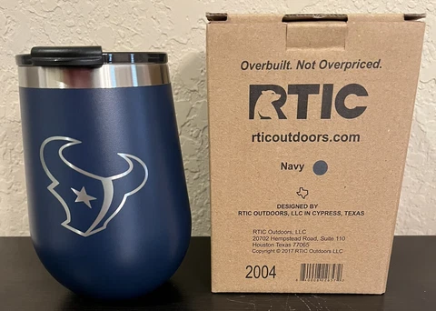 Houston Texans NFL Navy RTIC 12oz Cocktail Tumbler Cover