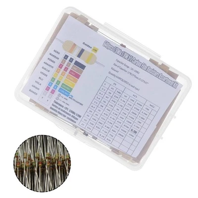 Perfekt beschriftetes Widerstandsset zur einfachen Identifizierung 640 Teile 64 - Bild 1 von 4