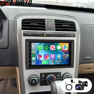 64GB For 2005-2009 Chevrolet Equinox CarPlay Car Radio GPS Stereo Android 15 Cam - Imagem 1 de 4