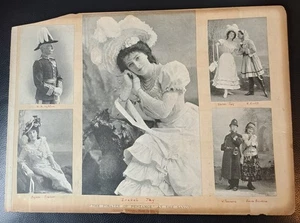 c1900 Scrap Book page D`Oyly Carte Gilbert & Sullivan Pirates Savoy Theatre - Picture 1 of 2