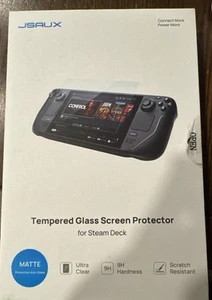 JSAUX 2-Pack Steam Deck Screen Protector, Ultra HD Glass Protector 9H Hardness E - Picture 1 of 4