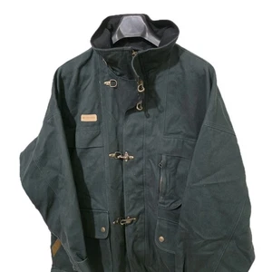 Rare 1980s Vintage Fireman Clasp Canvas Jacket Columbia Sportswear XXL  - Picture 1 of 9
