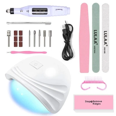 LINMANDA Maniküre-Set mit Nagelbohrer, UV-Lampe & Zubehör – Profi Nagelpflegeset - Bild 1 von 4