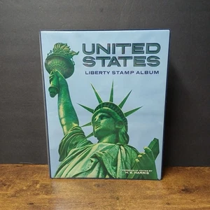 Vintage 1973 United States LIBERTY STAMP ALBUM COLLECTION Book - Picture 1 of 15