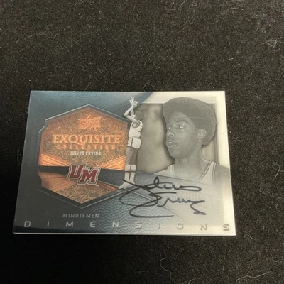 Julius Erving 2013 Upper Deck Exquisite Dimensions Basketball Auto #D-JE - Image 1 of 2