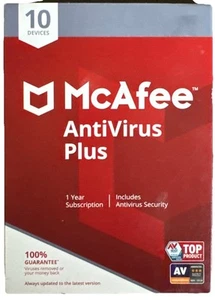 McAfee AntiVirus Plus 10 Devices New Sealed - Picture 1 of 2