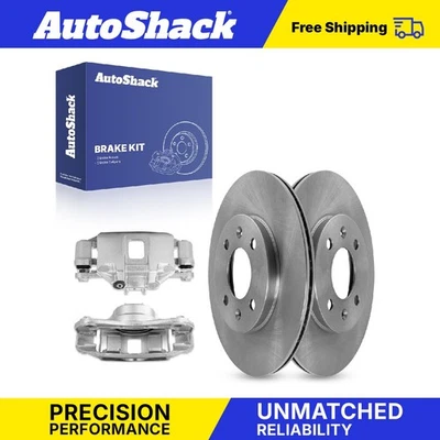 Front Brake Rotors Calipers for Kia Rio5 2006-2011 Hyundai Accent 1.6L Foto 1 de 4