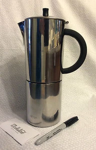 Nuevo~ACERO INOXIDABLE TL MOLINO 500 ml/16 oz Estufa Espresso Fabricante-envío gratuito - Imagen 1 de 3