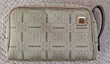 AUTH GIVENCHY CANVAS & LEATHER MONOGRAM LOGO COSMETIC/CLUTCH BAG PREOWNED 