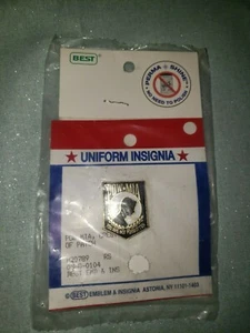 PERMA SHINE POW MIA HAT UNIFORM INSIGNIA LAPEL PIN CREST MILITARY YOU ARE NOT FO - Picture 1 of 3