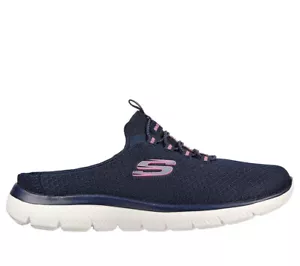 Skechers Damen Clogs Pantoletten Pantoffel Schuhe Slipper blau 149529 - Picture 1 of 1