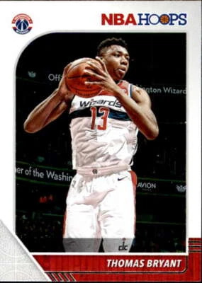 2019-20 Panini NBA Hoops #193 Thomas Bryant Washington Wizards  - Image 1 of 2