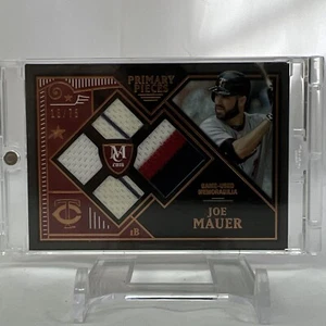2016 Topps Museum Primary Pieces Quad Relics Joe Mauer #15 /75 Twins Multi Color - Picture 1 of 4