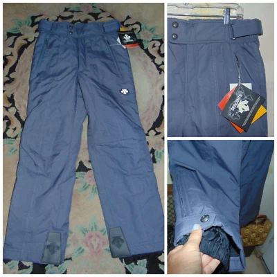 Descente Snow Pants Mens 32 Gray Polyester Insulated Ankle Cuffs Zip Pockets NWT - Image 1 of 4