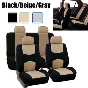 For Hyundai Car Seat Covers Cloth Front Rear Full Set Cushion Protectors NEW - Picture 1 of 23