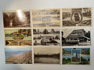 Picture Postcards - 18 x Postally used Mixed Worn Topo / Subject Postcards - YZ2 - Picture 1 of 2