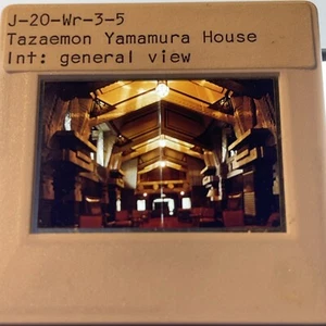 Frank Lloyd Wright “Tazaemon Yamamura House” Architecture 35mm Art Slide - Picture 1 of 3