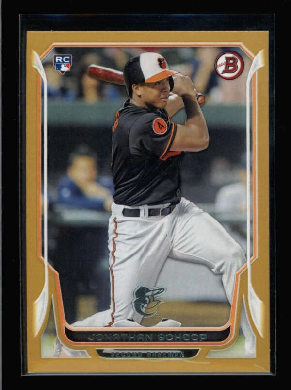 Jonathan Schoop 2014 Bowman #128 Rookie Gold Parallel #36/50 Ba1668 Foto 1 de 1