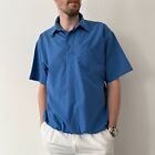 Vintage Goa Blue Summer Cuff Italian Polo Shirt Size L