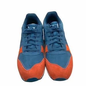 Asics Running Shoes Men's Sz 12.5 Gel Lyte Mt H6HOL Blue Orange Lace Up Low Top - Picture 1 of 10