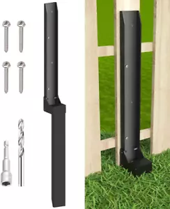 Fence Post Anchor Kit, Heavy Duty Metal Steel Fence Post Repair Kit, Fence Post - Picture 1 of 8