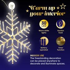 50 LED Snowflake Window Fairy Light For Home Party Christmas Xmas Decoration New