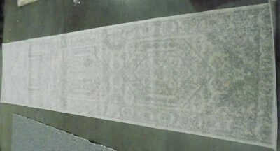 Alfombra manchada marfil/plata 2'-6" x 10' precio reducido 1172595038 ADR108B-210 Foto 1 de 4