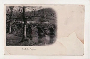 Postal c1905 UDB Plym Bridge Plymouth Inglaterra blanco y negro  - Imagen 1 de 2