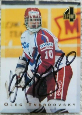 Oleg Tverdovsky Auto Autographed Signed 94 Classic RC Rookie Card Ducks Coyotes - Image 1 of 2