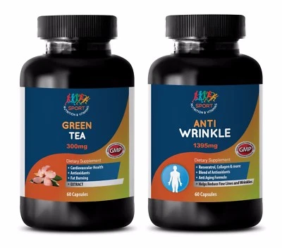 anti-aging power - GREEN TEA – ANTI-WRINKLE COMBO 2B - coenzyme b6 - Image 1 of 4