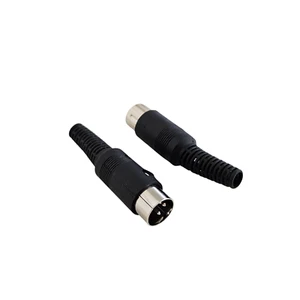 4 PIN DIN PLUG CONNECTOR QUAD AUDIO X2PCS (T25B) - Picture 1 of 1
