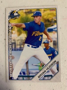 Bryan Hudson 2019 Myrtle Beach Pelicans Team Card