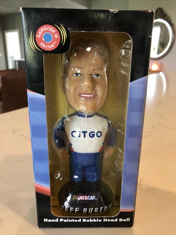 JEFF BURTON GENUINE NASCAR BOBBLE HEAD Doll CITGO Cover