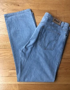 Dolce & Gabbana D&G Men's 40 US 54 EU Blue Denim Jeans Straight Leg Fit - Picture 1 of 9